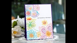 Apply Colors to Dry-Embossed Images with Foam Tape