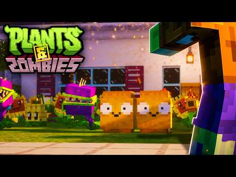 This NEW PLANTS VS ZOMBIES Minecraft Mod Is Crazy...