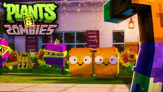 This NEW PLANTS VS ZOMBIES Minecraft Mod Is Crazy...