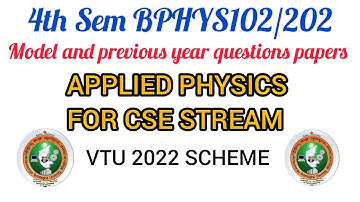 Vtu 1st/2nd sem BPHYS102/202 model and previous year questions papers #rd_creation1416 