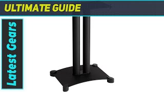 Sanus SFC22-B1 Steel Series 22 Speaker Stand for Center Channel Speakers Black