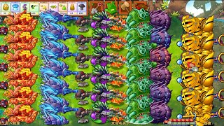Pvz Fusion Challenge Ultimate Sniper Chomper+Big Gatling+Cabbage+Sea Shroom Vs 9999 All Gargantuar  screenshot 5
