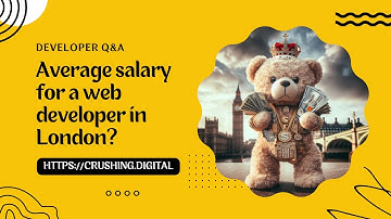 Average salary for a web developer living in London