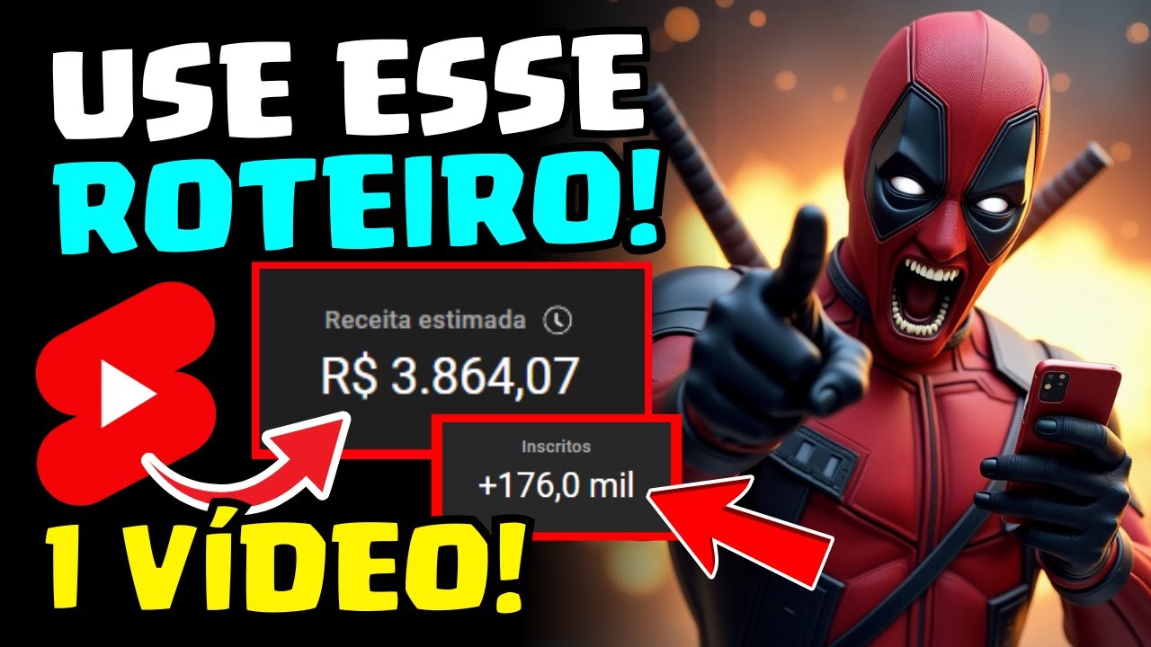 Como ESSE ROTEIRO me gerou R$ 3.864,07 e 176 MIL INSCRITOS em Apenas 1 VÍDEO! (Use no seu canal!)