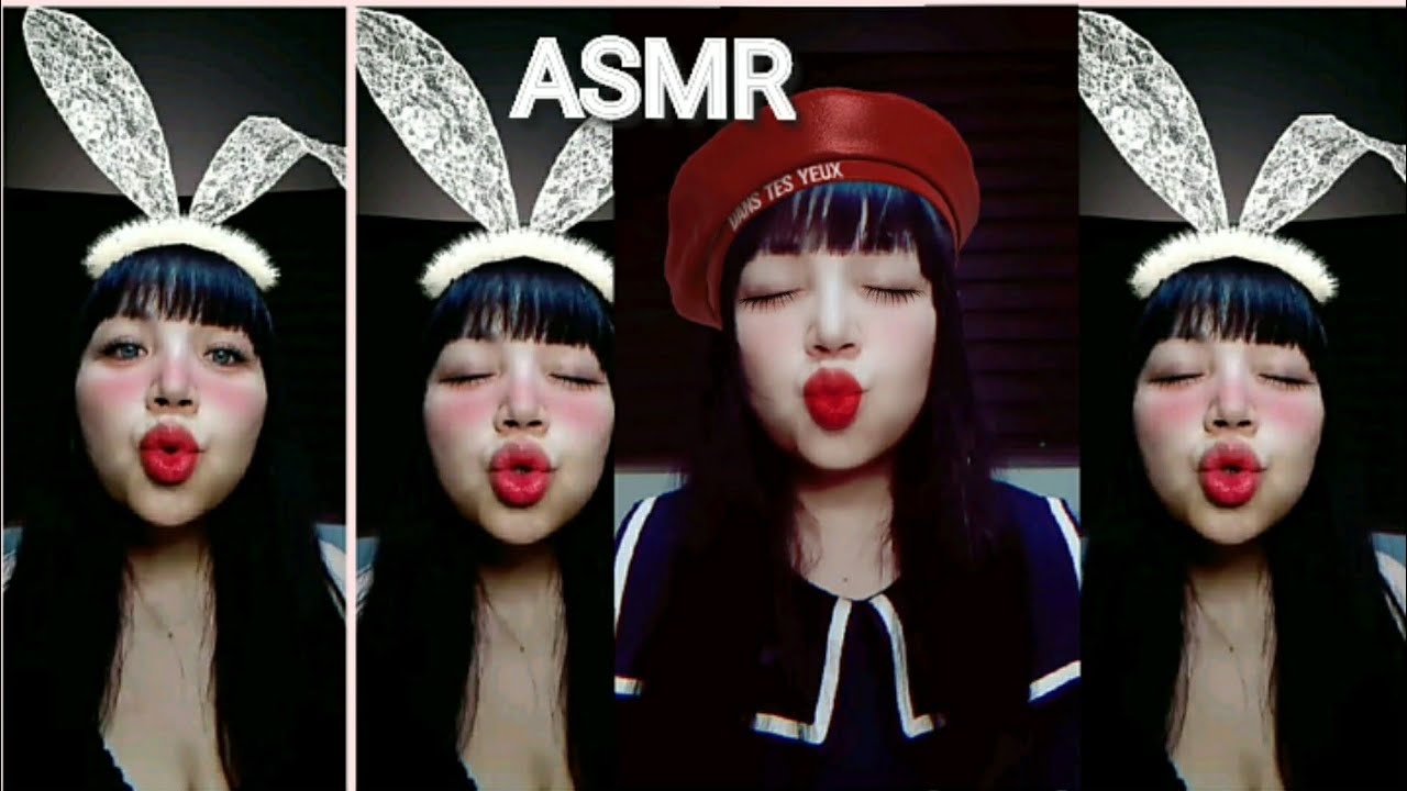 ASMR WITH GUM CHEWING & GUM POPPING (KISSES) YouTube