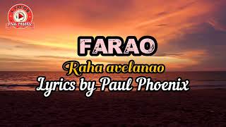 Farao  Raha Avelanao Nouveaut Gasy 2023 s By Paul Phoenix