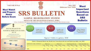 SRS Bulletin- 2022 |Sample Registration System for UGC NET Examination-2022|