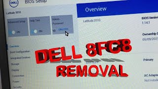 DELL 8FC8 [ ADMIN PASSWORD REMOVAL ] - BIOS FLASHING
