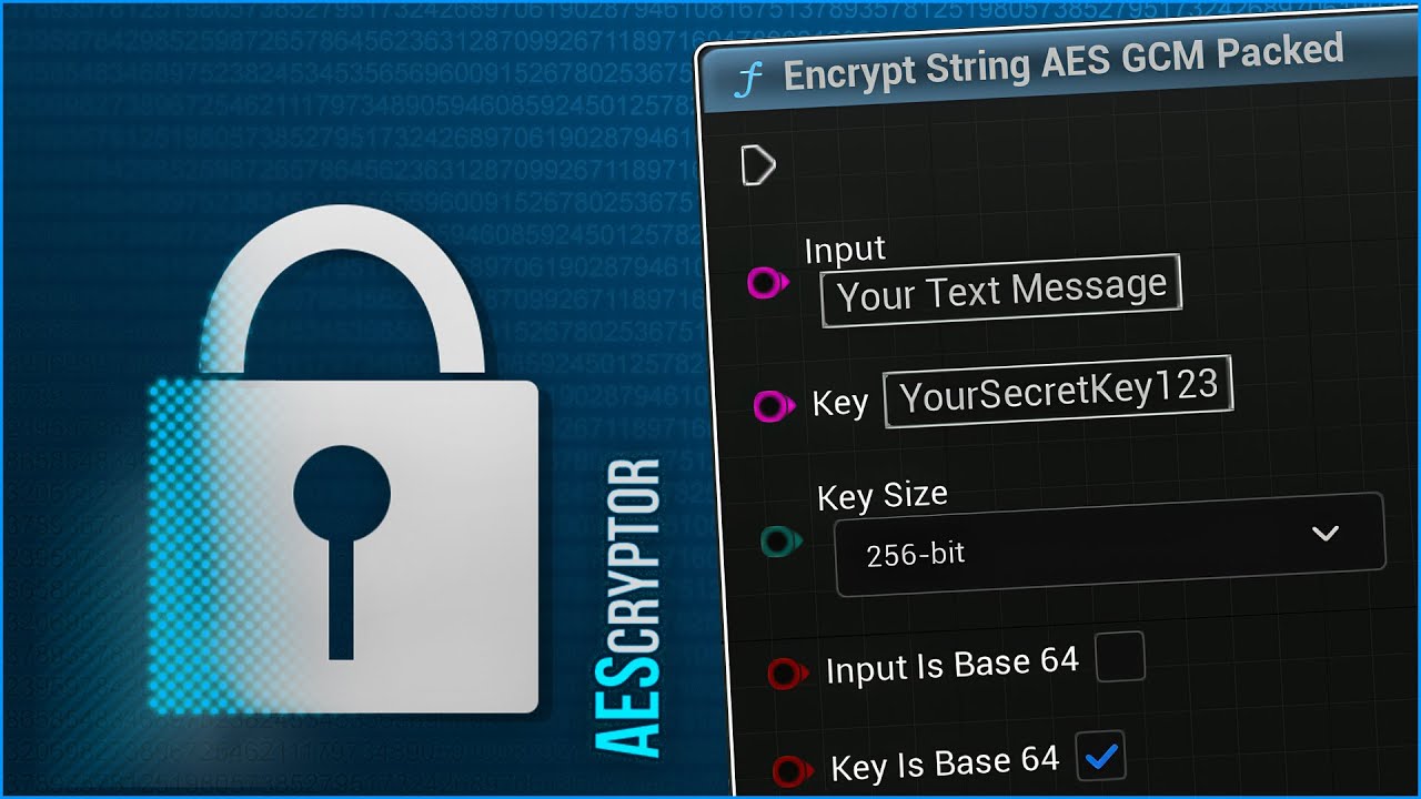 AESCryptor 2 - Encryption / Decryption (128-256bit) for Unreal Engine # ...