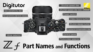 Z f #3 Parts of the Camera: Names and Functions | Digitutor