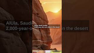 AlUla, Saudi Arabia — 2,000-year-old rock cities hidden in the desert 🏜️ #rahaldiary #shorts