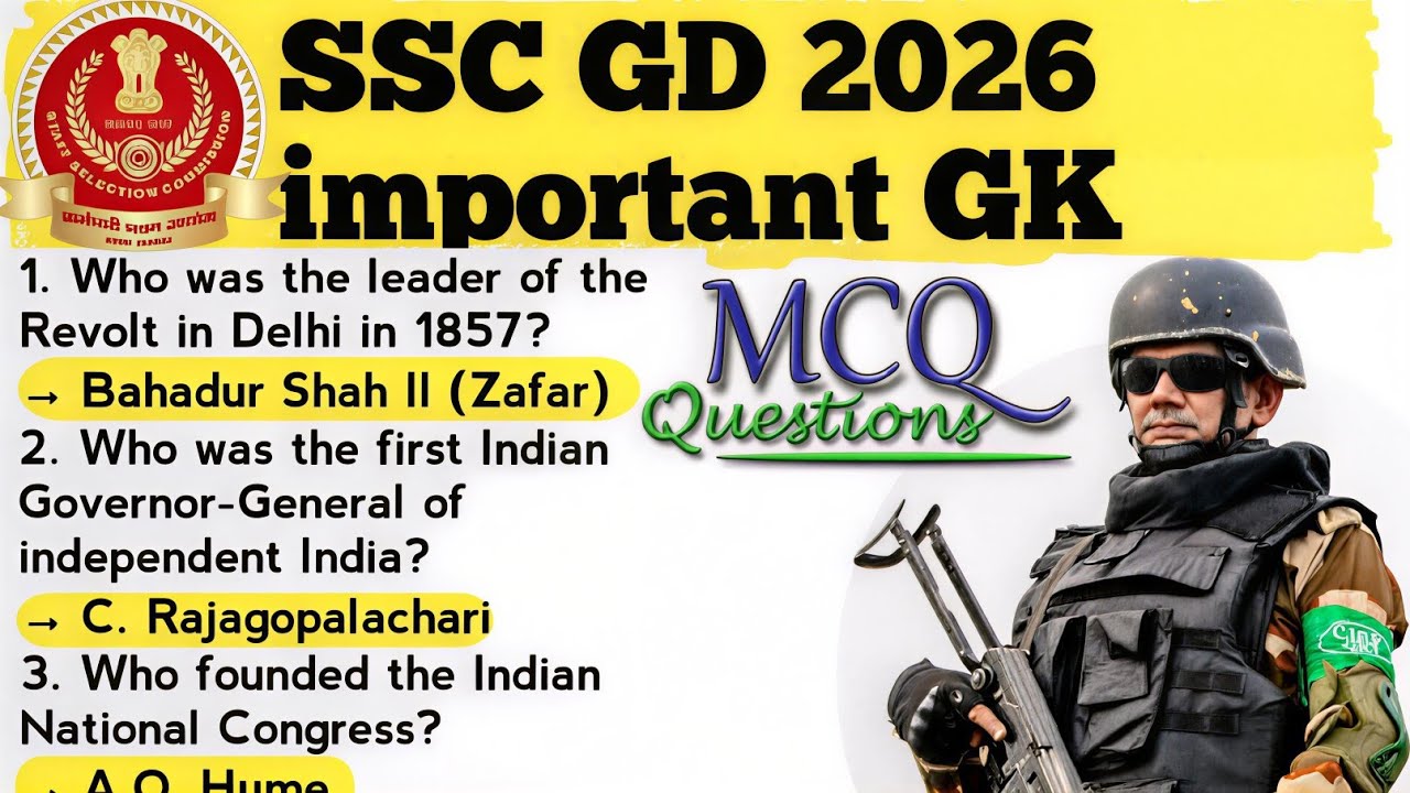 Top 50 science and GK questions || Ta army agniveer and SSC GD || Important MCQs 