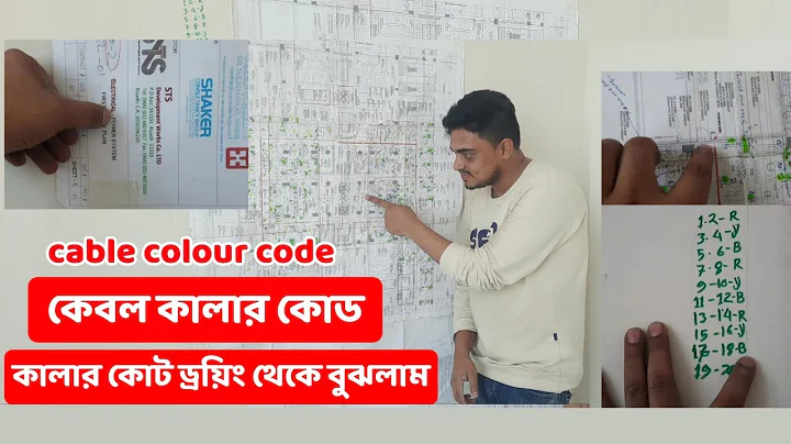 ইলেকট্রিক কেবল এর থ্রী ফেজ কালার কোড, ড্রয়িং থেকে  বুঝালাম | electric cable colour code