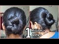 simple and easy summer twisted updo // hairstyle//Flower Bun Hairstyles For Girls| hair style girl