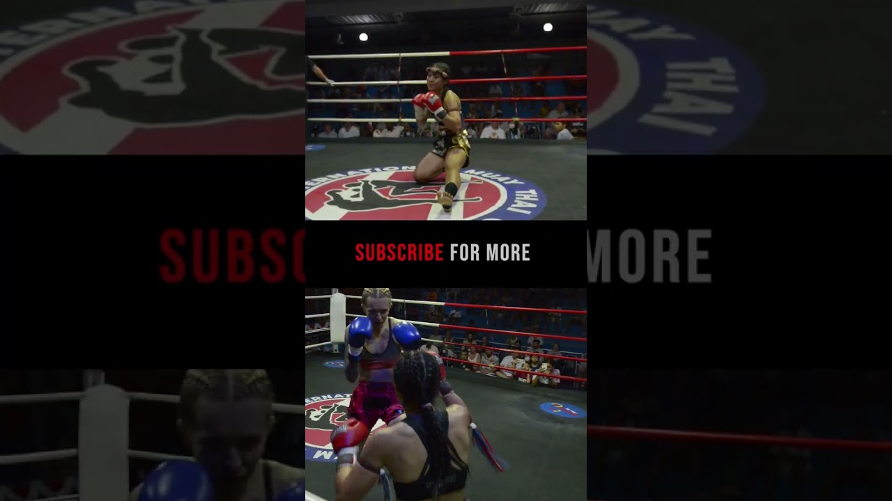 Maksimova (RUSSIA) vs. Petchompoo (THAILAND) (Muay Thai fight)