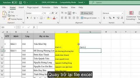Loại bỏ dấu Tiếng Việt trong Excel