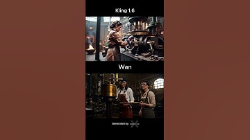 Comparison Google Veo 2 dan Wan 2.1 #ai  #veo2 #googleveo2 #shorts