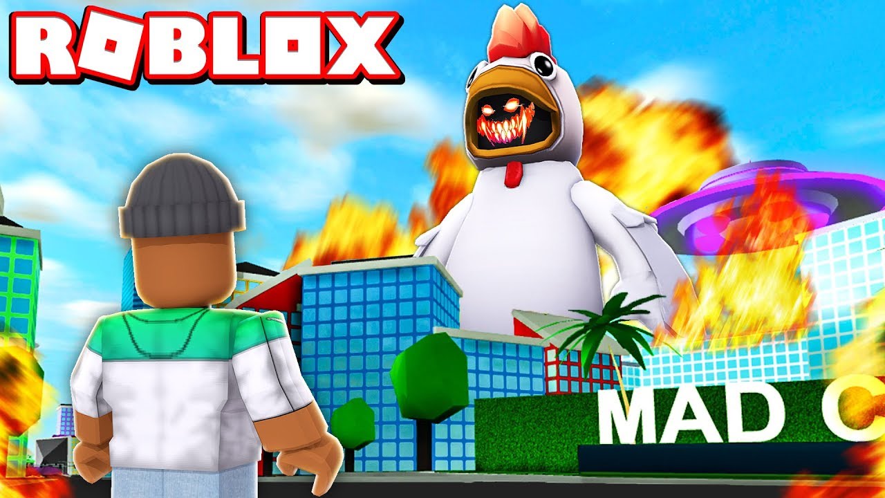 Fighting The New Chicken Boss In Roblox Mad City Youtube