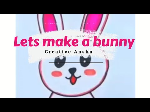 lets make a easy bunny/rabbit/art and craft/learn with us#artwork - YouTube