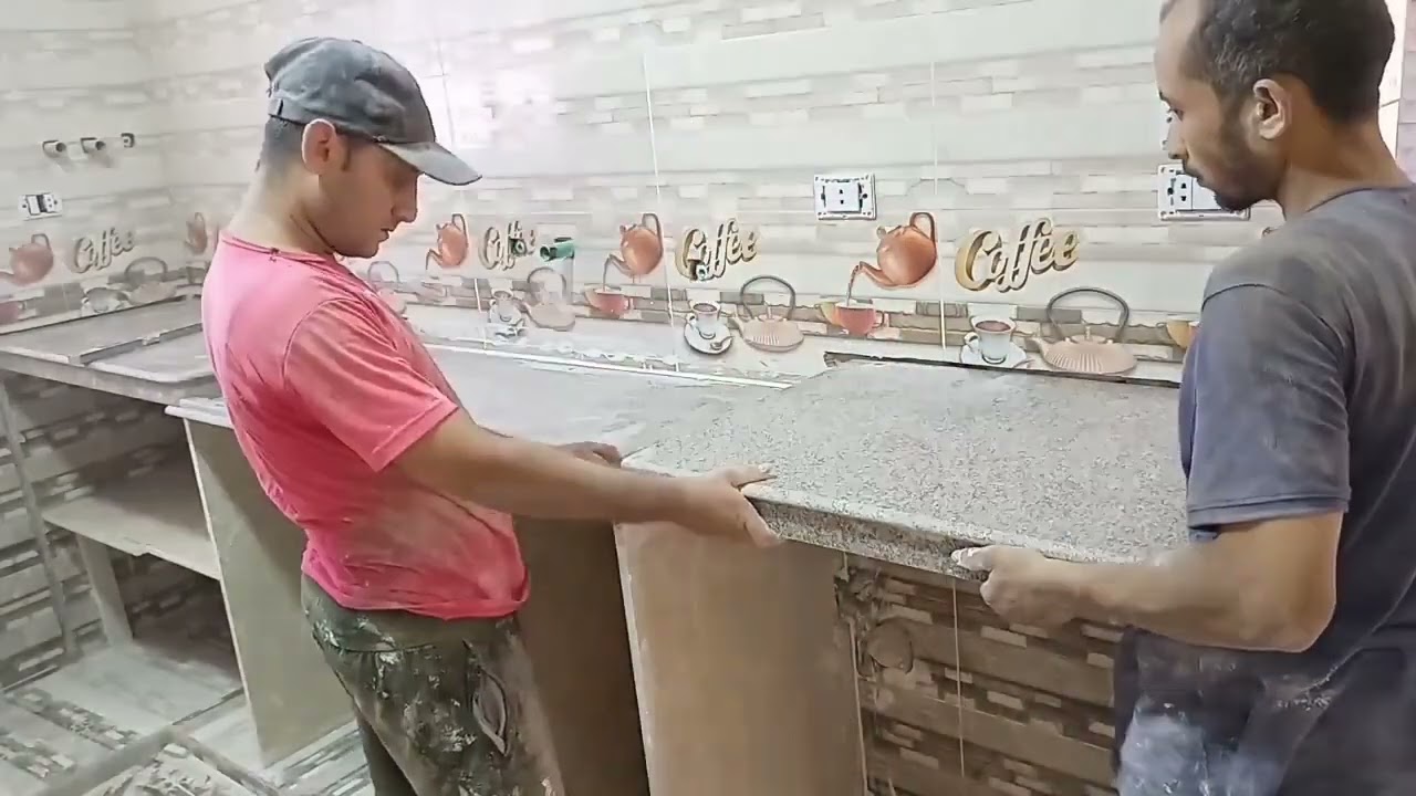 تركيب مطبخ جرانيت بكل تفاصيله