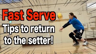 Tips for responding to fast serve!【volleyball】