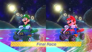 Mario Kart 8 Deluxe | 2 player (Luigi vs Mario) | 50 CC | Wave 3 Track screenshot 4