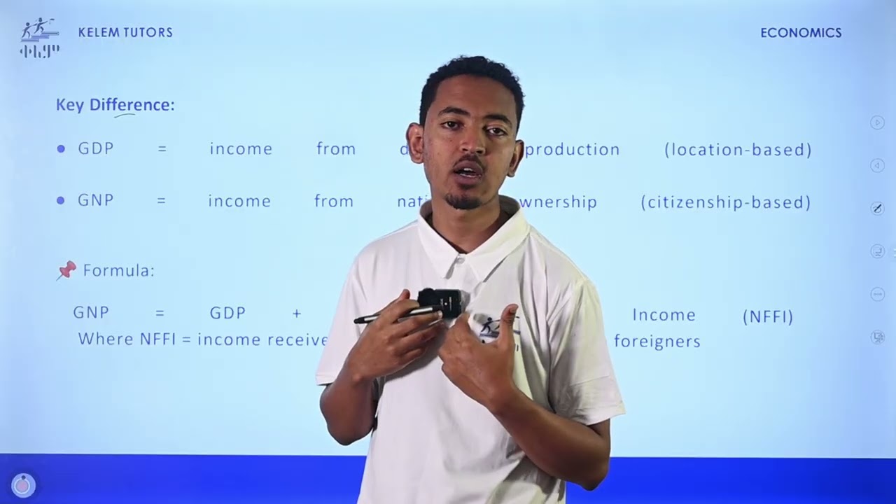 3.2 The Concept of Gross Domestic Product (GDP) and Gross National Product(GNP): Economics Grade 11