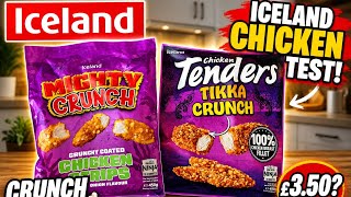 Iceland Chicken Tenders Tika Crunch  &amp; Might Crunch Pickled Onion Flavour