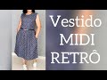 Vestido Midi Retrô Sem Modelagem