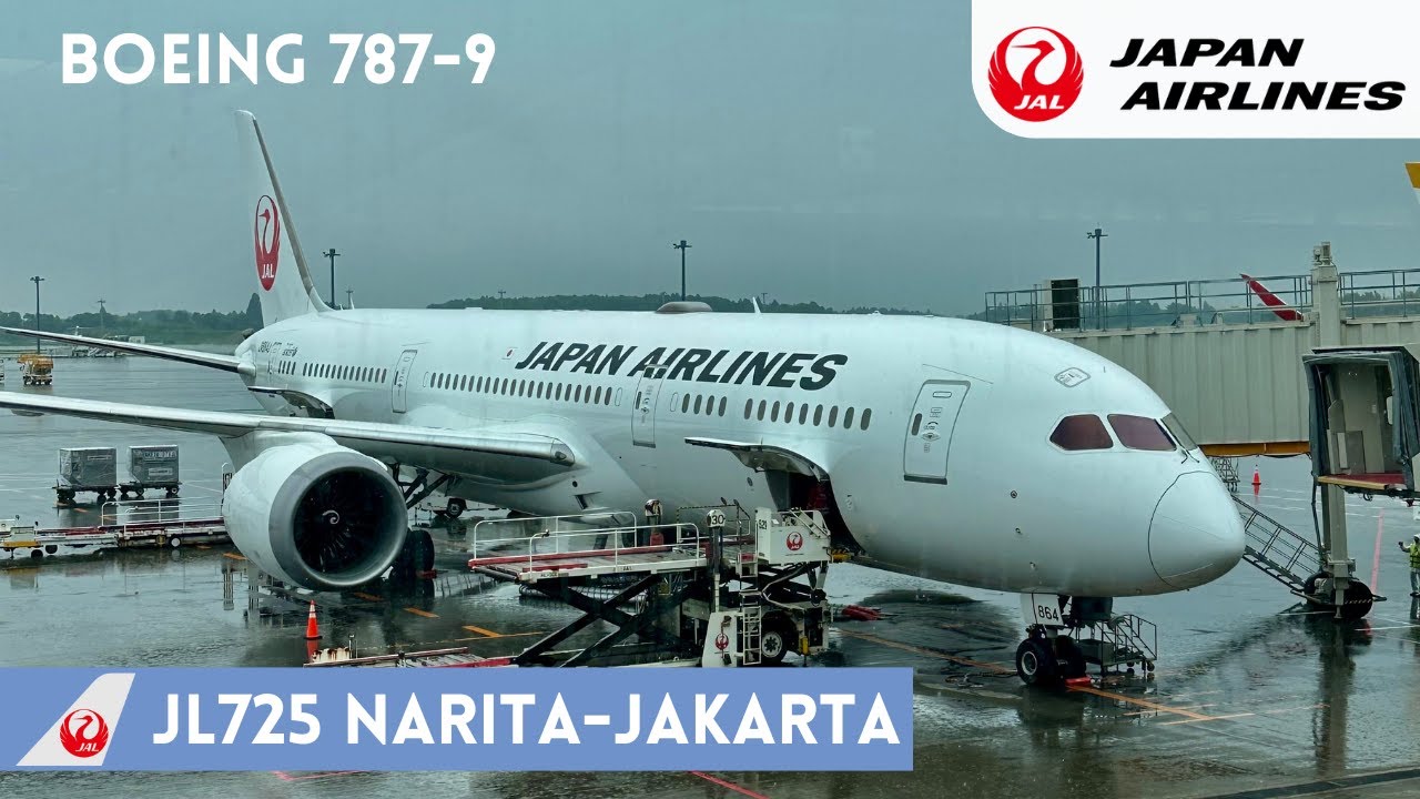 First Time!!! Japan Airlines B787-9 Tokyo (Narita) to Jakarta in Economy Class | Tripreport