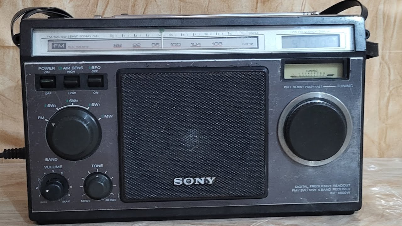 Sony# 5 band Radio with FM model ICF6500W# made in japan