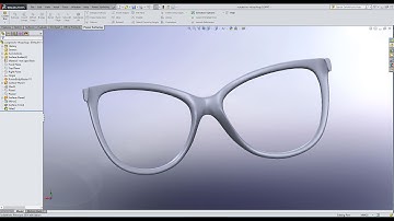 Sunglasses 3D modeling | Meshes to CAD  in SolidWorks