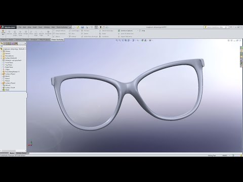 Sunglasses 3D modeling | Meshes to CAD  in SolidWorks