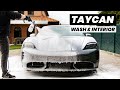 Dirty Porsche Taycan Foam Wash & Interior Detail - ASMR