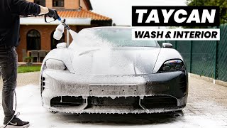 Dirty Porsche Taycan Foam Wash & Interior Detail  ASMR
