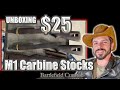 Unboxing 25 surplus m1 carbine stocks from jg overall condition and my thoughts