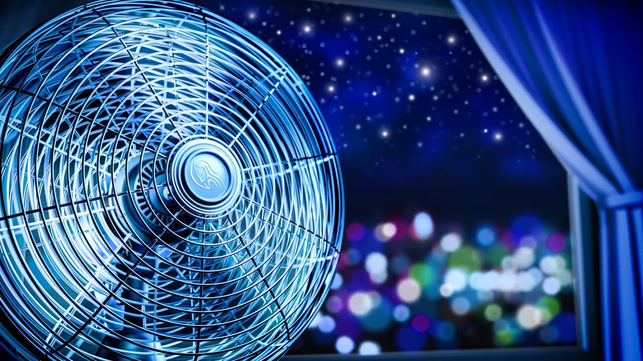 Fan Sounds for Sleeping Fade to Black | Fan White Noise Black Screen