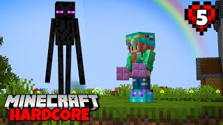 I Beat HARDCORE Minecraft for THIS Building Block! Episode 5