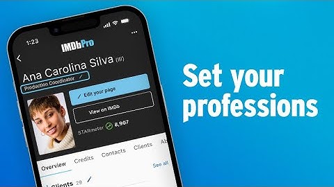 How to Set and Manage Your Professions on IMDbPro