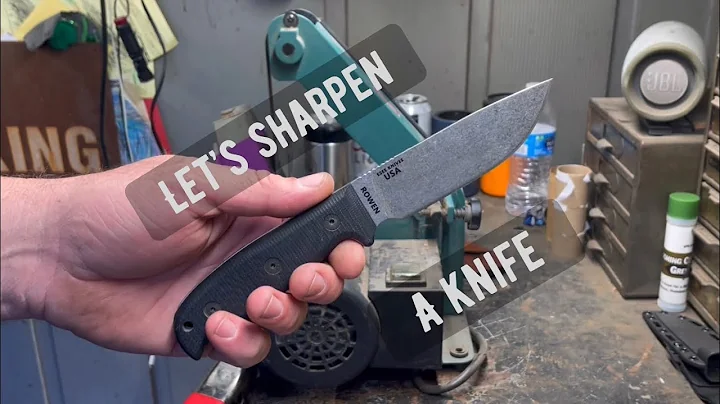 Sharpening a knife…. AGAIN! Using harbor freight 1x30 belt sander