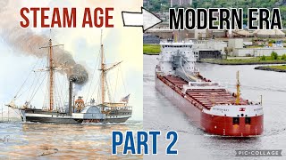 History Of Great Lakes Ships, Steam Age To Modern Era