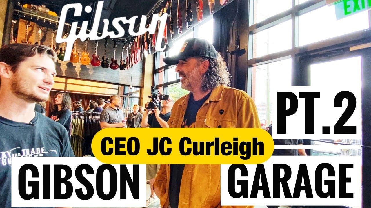 GIBSON GARAGE Gibson CEO 'JC' Curleigh at Grand Opening // Gibson