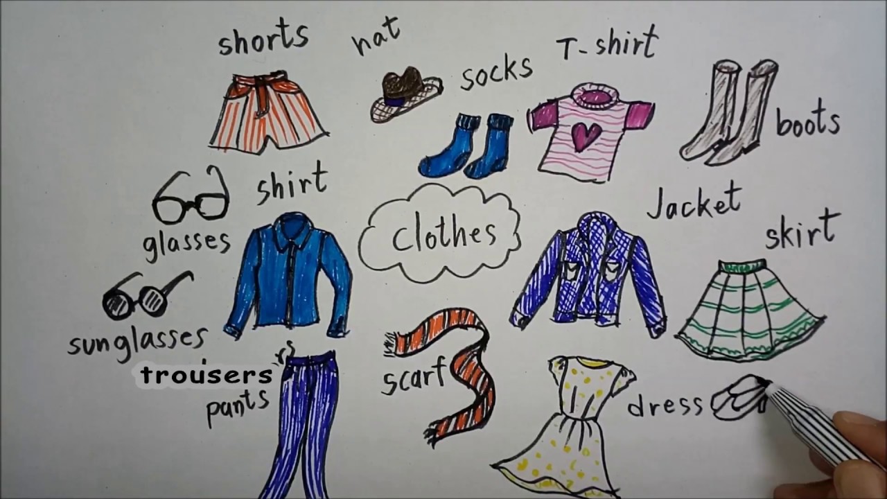 Clothes Vocabulary - Visual Vocabulary คำศัพท์หมวดเสื้อผ้า