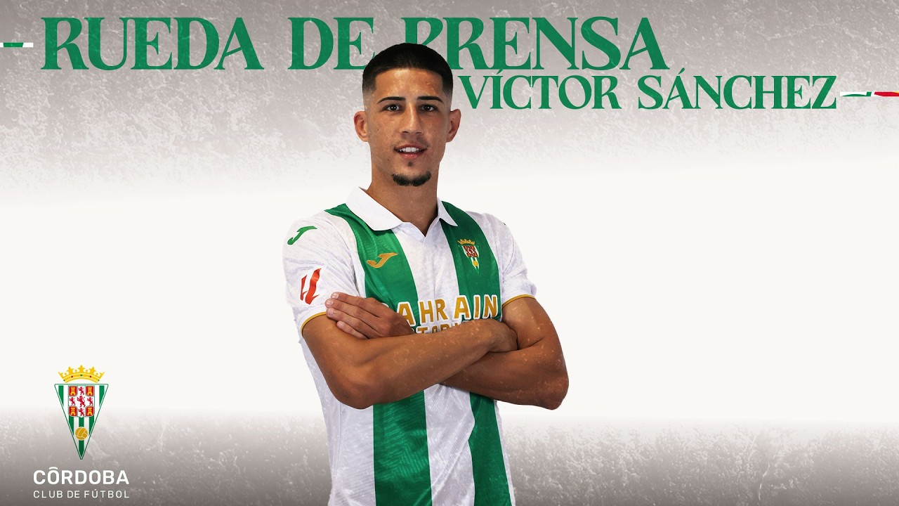Presentación de Víctor Sánchez como nuevo jugador del Córdoba CF