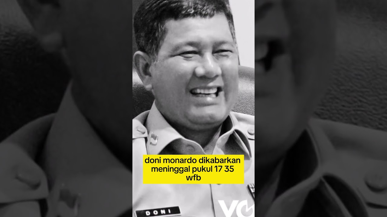 Doni Monardo Meninggal Dunia 