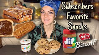 Trying My SUBSCRIBERS' FAVORITE SNACKS! | Part 1 (Vegan)