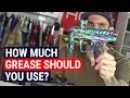 How much grease should you use on your paintball gun