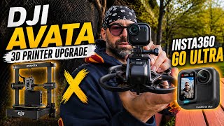 DJI AVATA 3 Year Old Drone Ugrade with 3D Printed Insta360 Go Ultra Mount