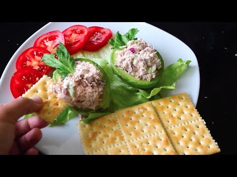 Stuffed avocado with tuna salad recipe - How to cook mexican food