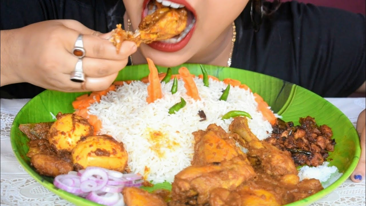 Basmati Rice & Spicy Chicken Curry+Chicken Fried Masala+Spicy Egg